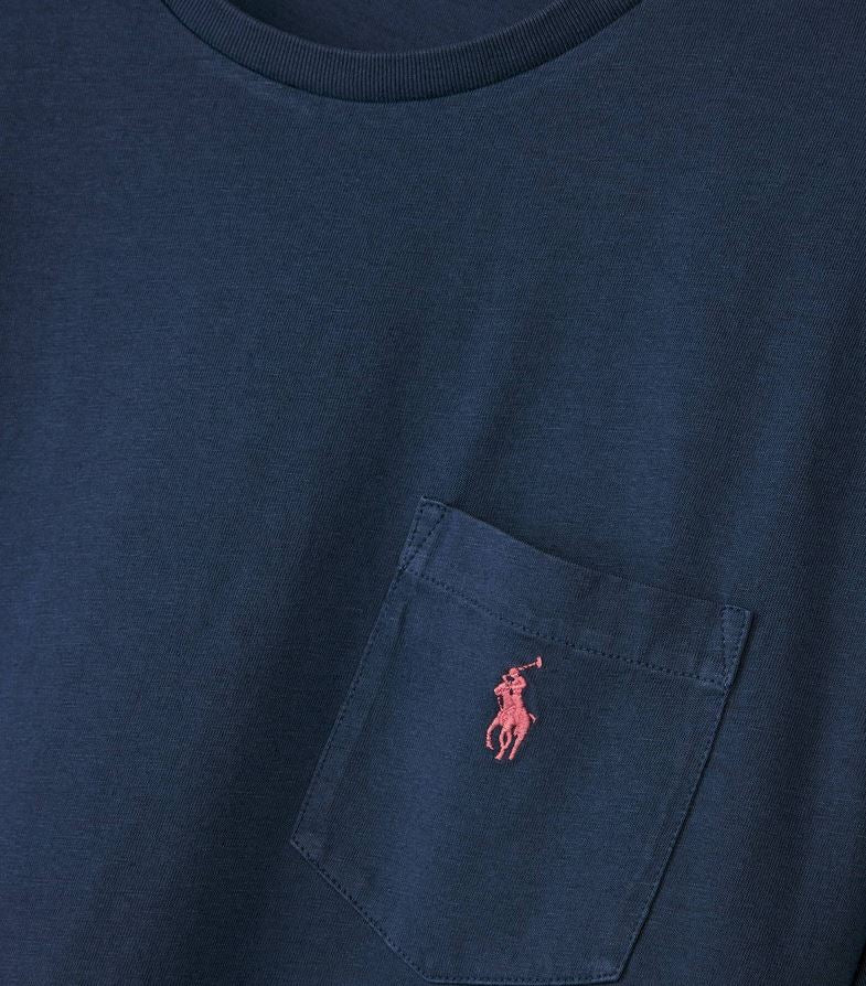 RALPH LAUREN T-SHIRT Homme Poche Aragon Marine
