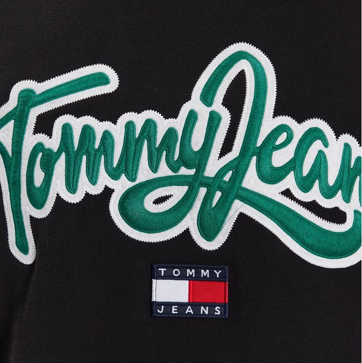 TOMMY JEANS SWEAT Homme college pop Noir