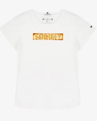 TOMMY HILFIGER T-SHIRT Enfant blanc Foil Label