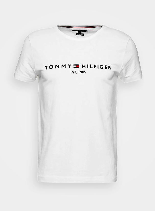 TOMMY HILFIGER T-SHIRT Homme est 1985 blanc