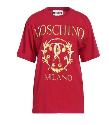MOSCHINO HAUT Femme Embroidered Rouge