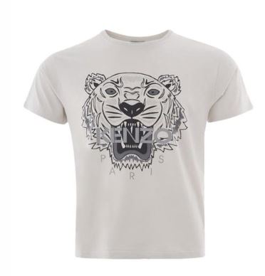 KENZO T-SHIRT Homme Tigre Blanc Mat