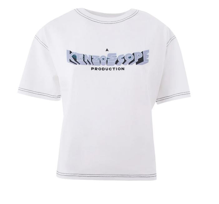 KENZO T-SHIRT Homme logo graphic blanc
