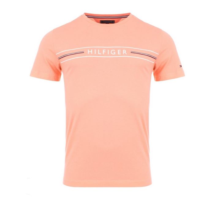 TOMMY HILFIGER T-SHIRT Homme CORP HILFIG orange