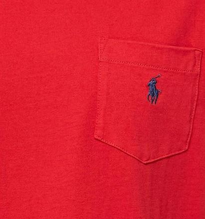 RALPH LAUREN T-SHIRT Homme Poche Aragon Rouge