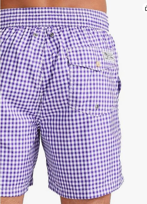 RALPH LAUREN SHORT DE BAIN Homme TRAVELER SWIMWEAR TRUNK violet