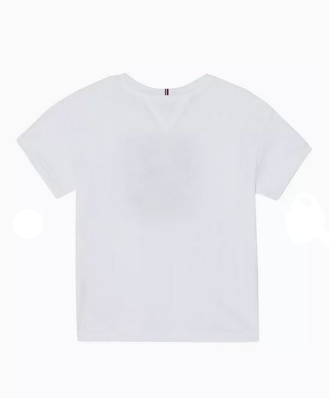 TOMMY HILFIGER T-SHIRT Enfant Fille blanc FUN SCRIP
