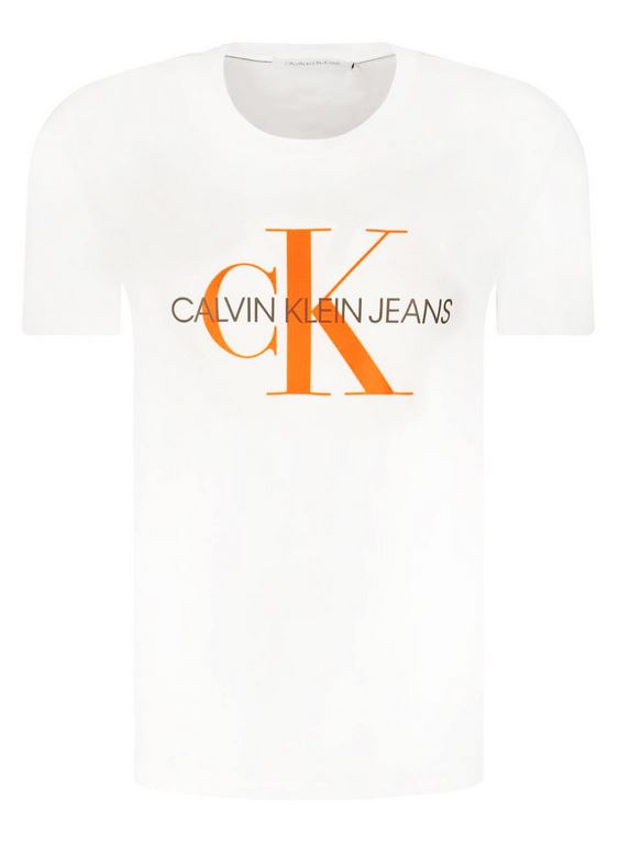 CALVIN KLEIN JEANS T-SHIRT Homme seasonal monogram tee Blanc