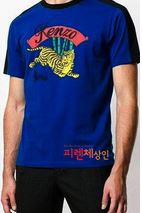 KENZO T-SHIRT Homme Bamboo Tiger bleu