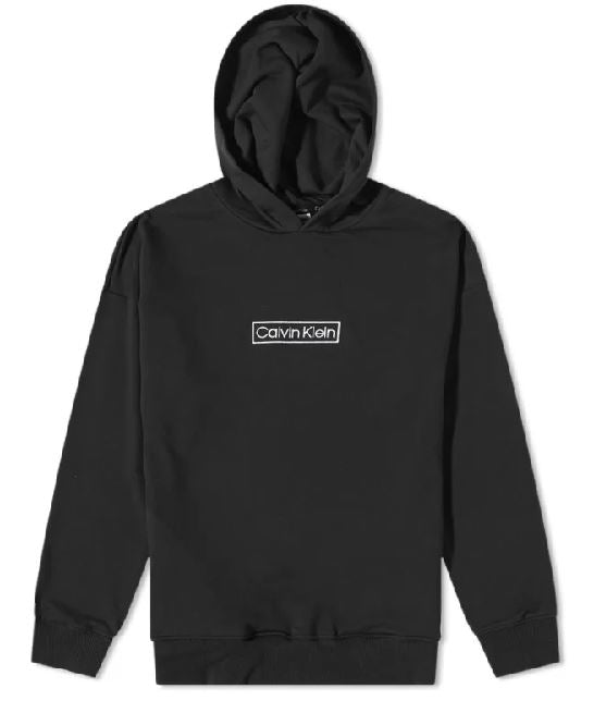 CALVIN KLEIN SWEAT A CAPUCHE Homme sleepwear noir