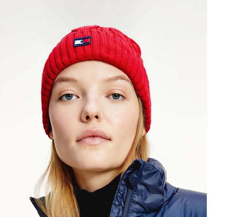 TOMMY HILFIGER BONNETS CAPPELLO ROSSO Mixte rouge