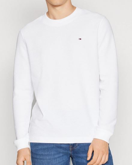 TOMMY HILFIGER T-SHIRT Enfant Garçon Basic Crew Neck Blanc