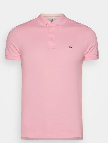 TOMMY HILFIGER Polo Homme Classic slim fit rose