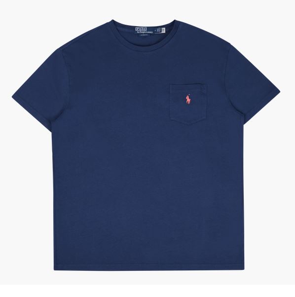 RALPH LAUREN T-SHIRT Homme Poche Aragon Marine