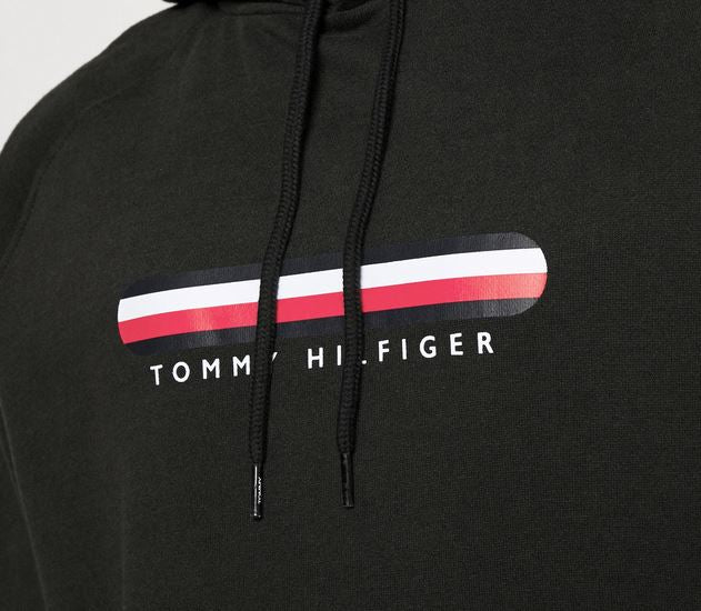 TOMMY HILFIGER SWEAT A CAPUCHE Homme Oh Hoodie noir