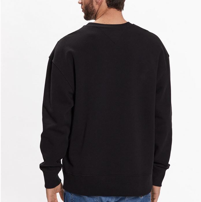TOMMY JEANS SWEAT Homme college pop Noir