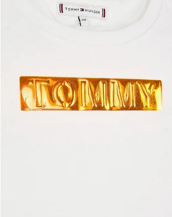 TOMMY HILFIGER T-SHIRT Enfant blanc Foil Label