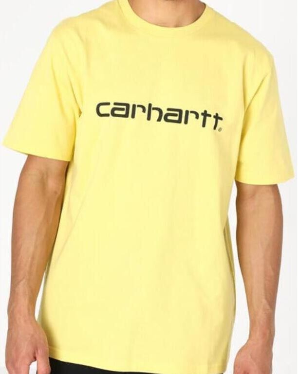 CARHARTT T-SHIRT Jaune Homme Wip Script