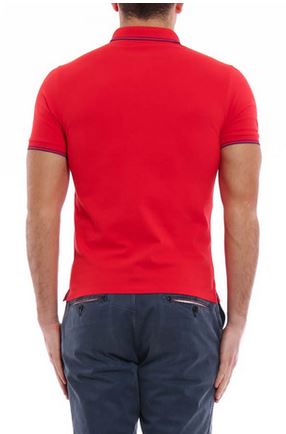 STONE ISLAND Polo Homme patch Compass rouge