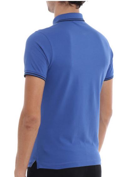 STONE ISLAND Polo Homme patch Compass bleu