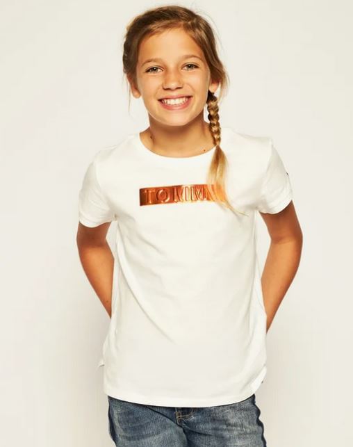 TOMMY HILFIGER T-SHIRT Enfant blanc Foil Label