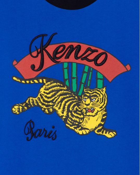 KENZO T-SHIRT Homme Bamboo Tiger bleu