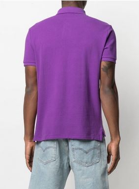 RALPH LAUREN Polo Homme Classic violet petit logo