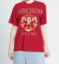 MOSCHINO HAUT Femme Embroidered Rouge