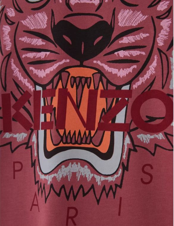 KENZO T-SHIRT Homme Tigre bordeaux