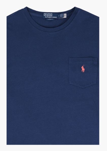 RALPH LAUREN T-SHIRT Homme Poche Aragon Marine