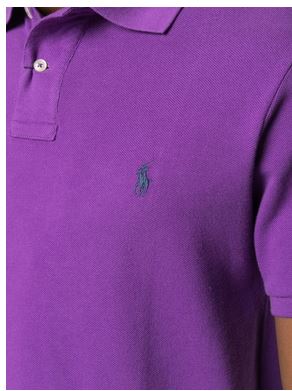 RALPH LAUREN Polo Homme Classic violet petit logo