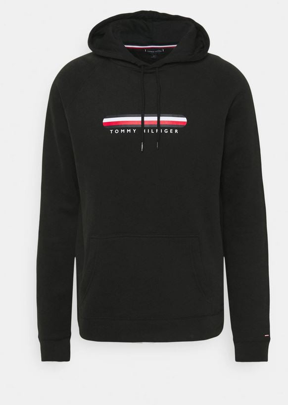 TOMMY HILFIGER SWEAT A CAPUCHE Homme Oh Hoodie noir