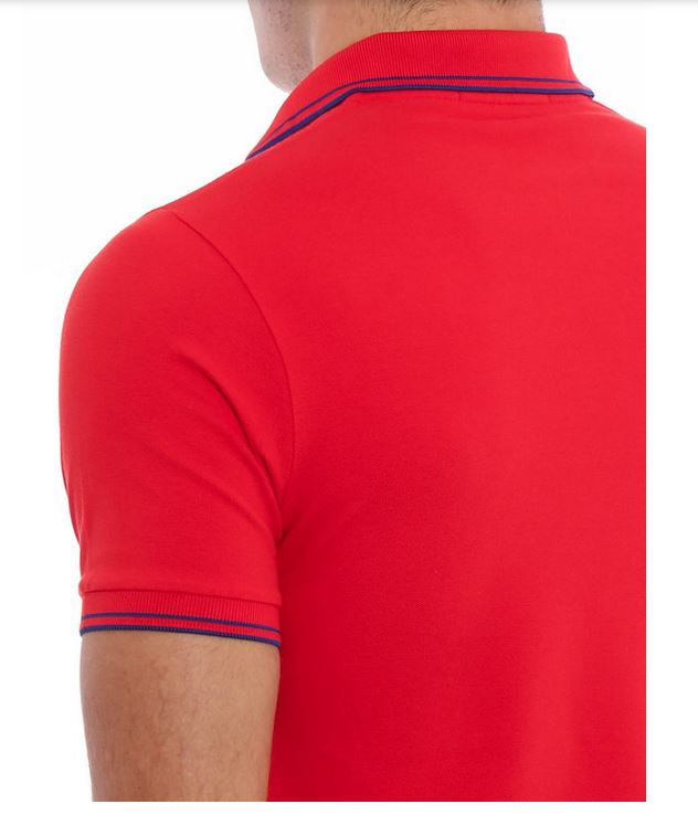 STONE ISLAND Polo Homme patch Compass rouge