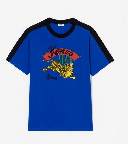 KENZO T-SHIRT Homme Bamboo Tiger bleu