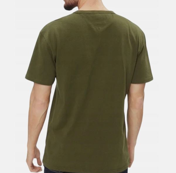TOMMY JEANS T-SHIRT Homme Badge Vert