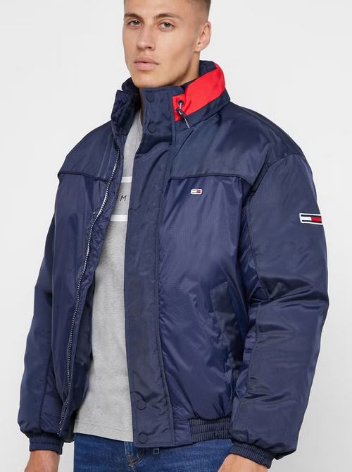 TOMMY JEANS Blouson Homme Branded Collar Marine