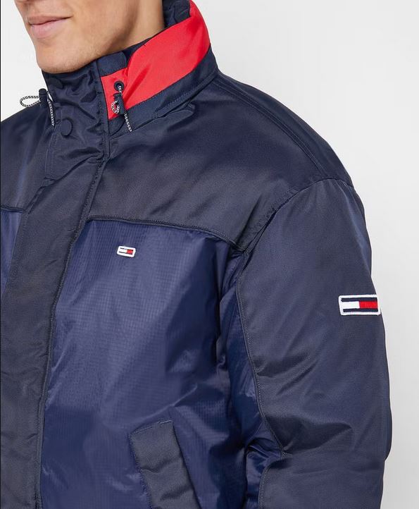 TOMMY JEANS Blouson Homme Branded Collar Marine