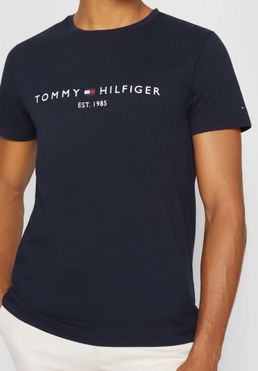 TOMMY HILFIGER T-SHIRT Homme est 1985 Noir