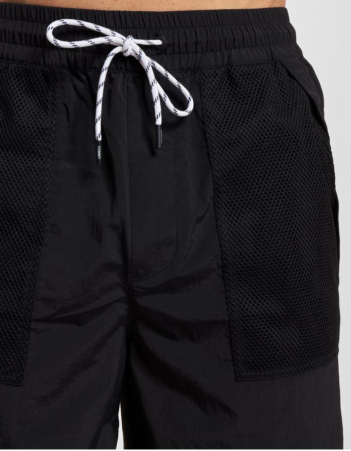 TOMMY JEANS Short Homme TJM Mesh Basketball Noir