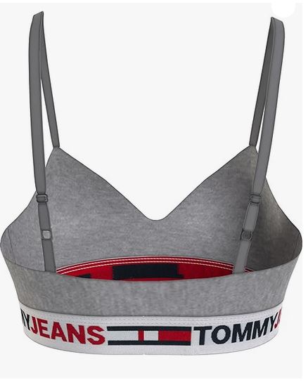 Tommy Jeans Femme Brassière à bonnets coqués moulés gris M