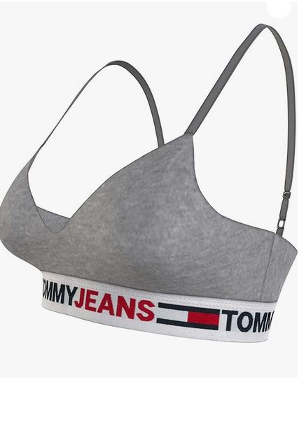 Tommy Jeans Femme Brassière à bonnets coqués moulés gris M