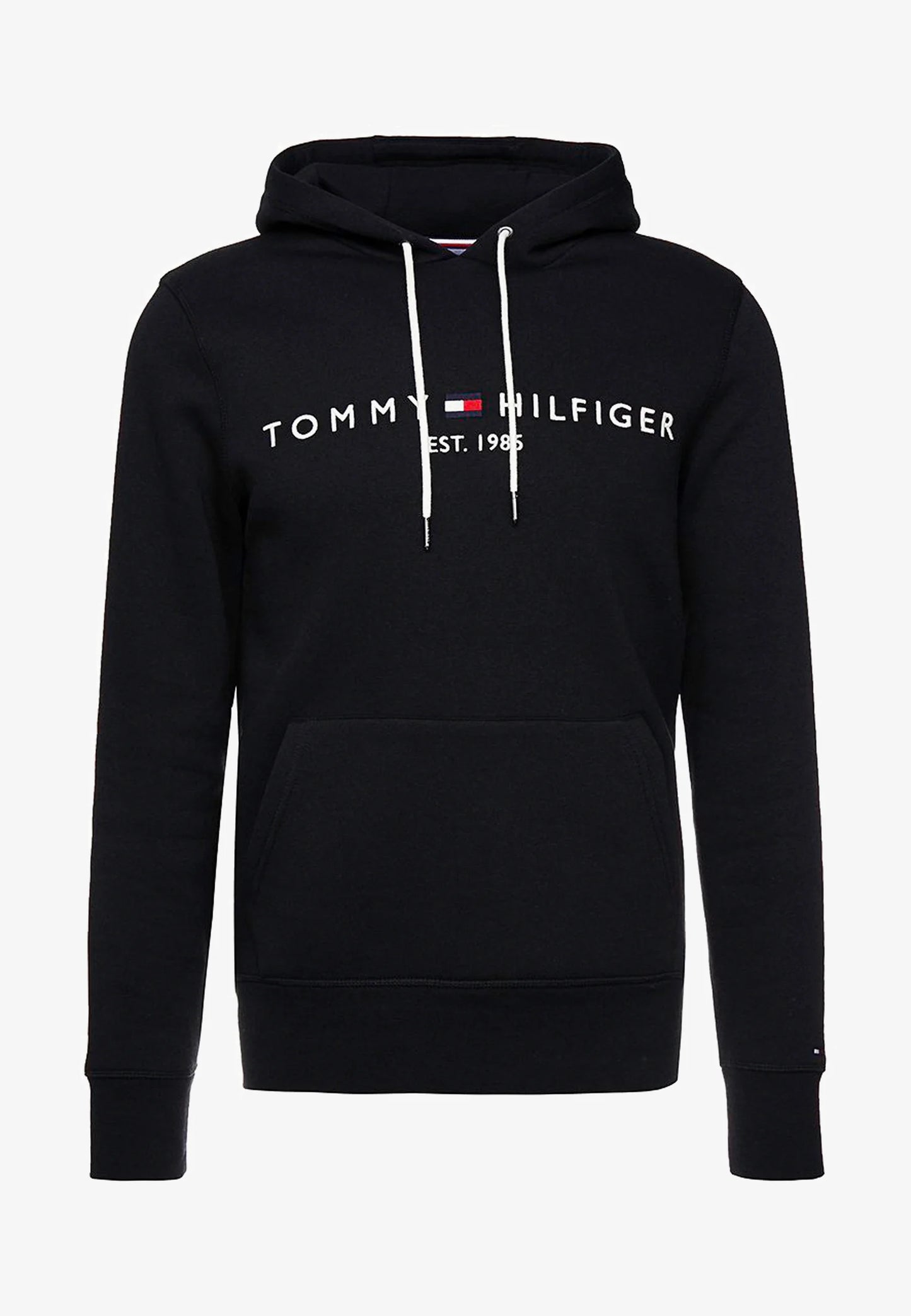 TOMMY HILFIGER SWEAT A CAPUCHE HOODY Homme Noir, est 1985