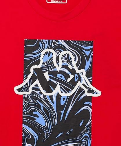 KAPPA T-SHIRT Homme Rouge EZIO BAR