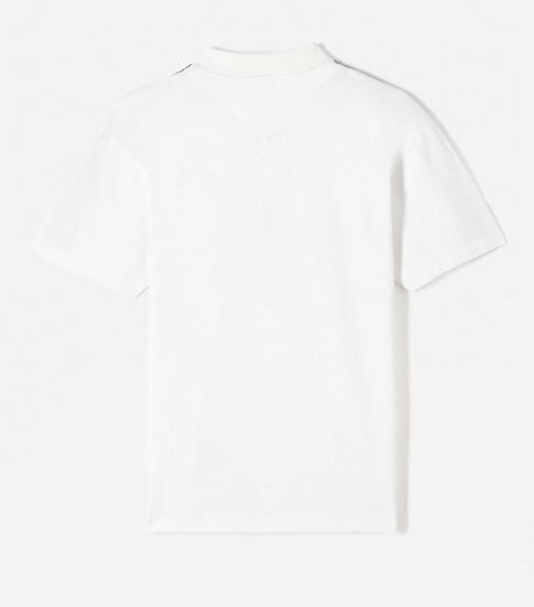 KENZO Polo Homme Logo Tourterelle blanc