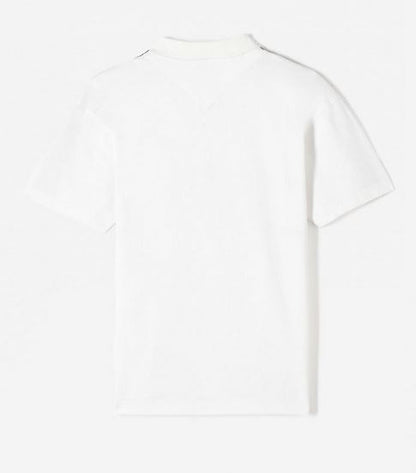 KENZO Polo Homme Logo Tourterelle blanc