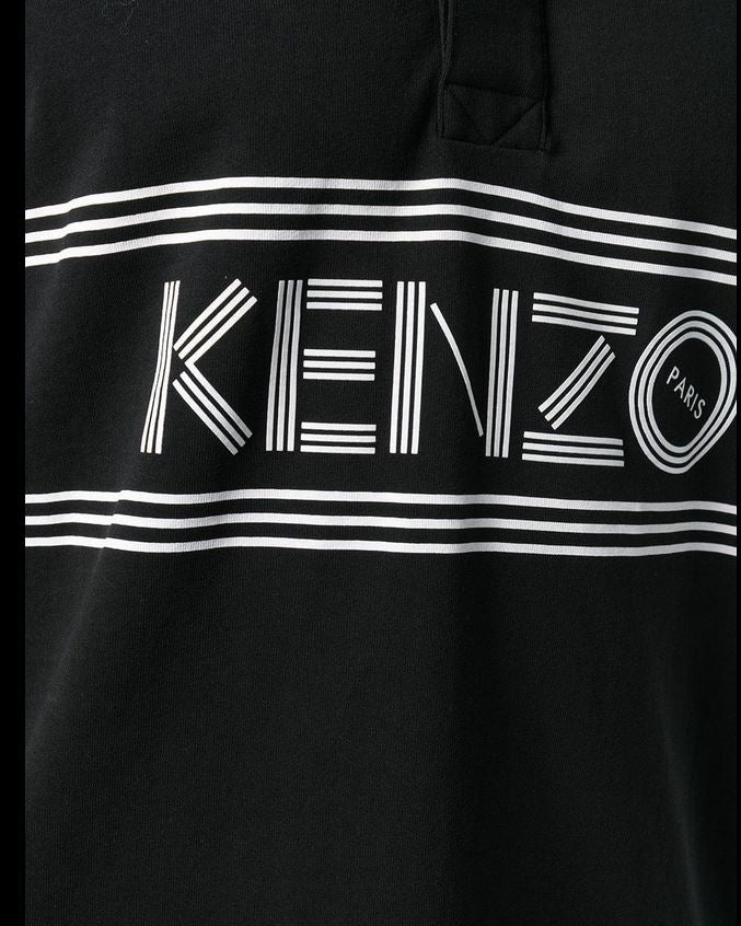 KENZO Polo HOMME Logo Tourterelle Noir