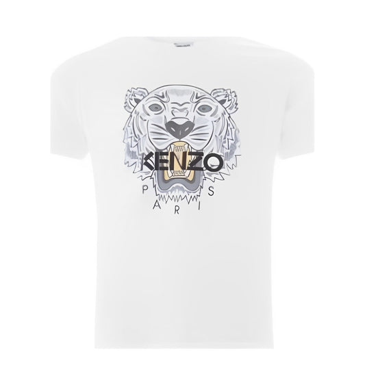KENZO T-SHIRT Homme Tigre  blanc