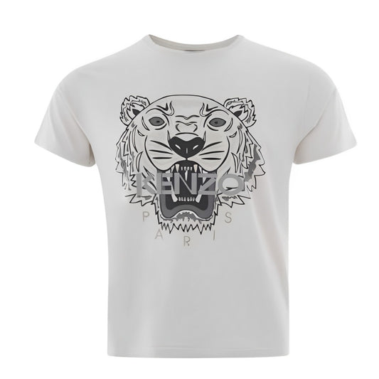KENZO T-SHIRT Homme Tigre Blanc Mat