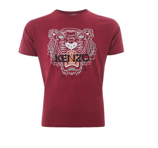 KENZO T-SHIRT Homme Tigre bordeaux
