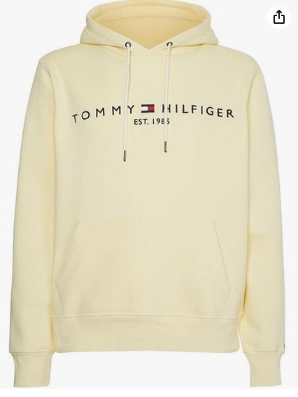 TOMMY HILFIGER SWEAT A CAPUCHE  Homme lemon, est 1985